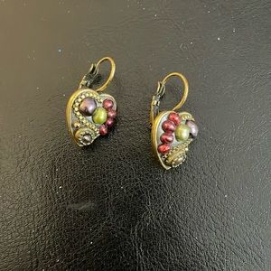 Michal Golan Pearl Heart Earrings